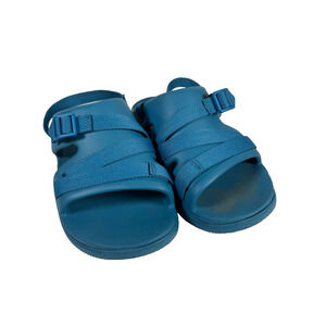 Chaco Chillos Sport Kids Adjustable Strap Slip-On Sandals in Comfort Blue Size 6